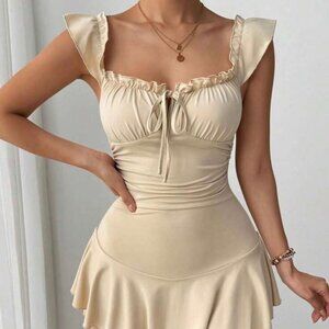 Sexy sleeveless mini dress, backless summer dress for party going out.